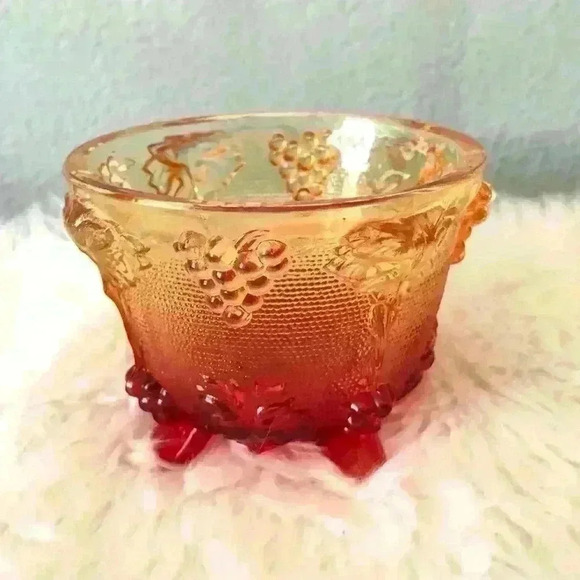 VTG Mid-Century Jeannette Glass Amerina Covered Candy Jar - Picture 1 of 5